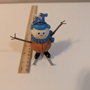 Vintage Basketball Snowman